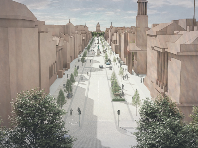 Masterplanning and designing George Street and First New Town, a vibrant environment emphasising active travel, accessibility, and economic growth.