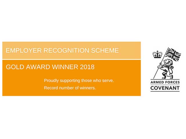 MOD awards Tetra Tech with Gold under Employer Recognition Scheme
