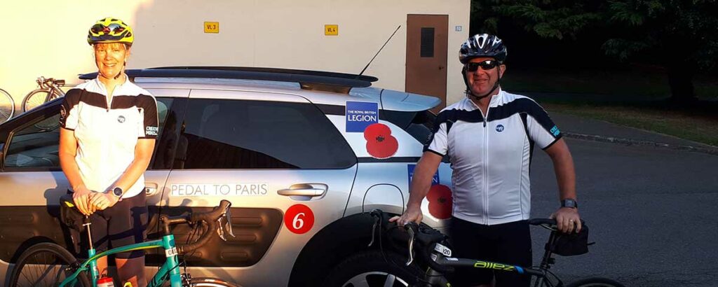 Two project managers' 'Pedal to Paris'