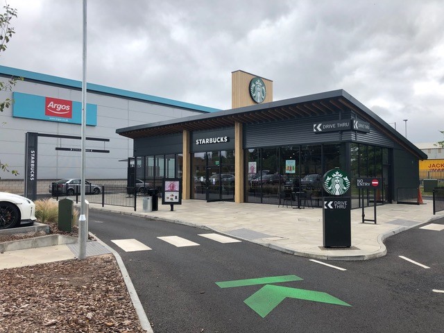 Tetra Tech Planning secured planning permission and advertisement consent for a Starbucks Coffee unit at Hough Retail Park, Stafford.