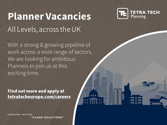 Tetra Tech Planning seeks talented and ambitious professionals to join their teams nationwide